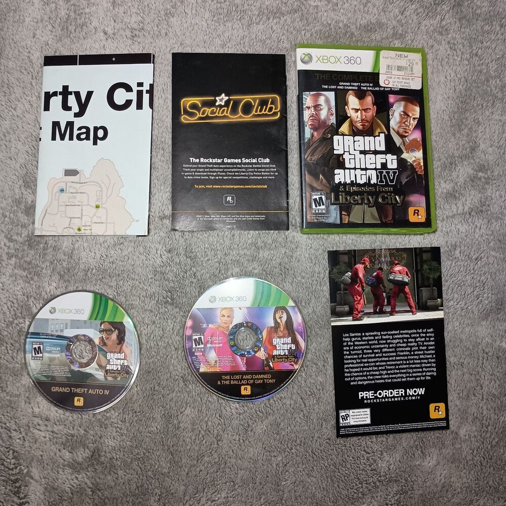 Grand Theft Auto IV 4 Episodes From Liberty City Complete Edition (Xbox 360) GTA